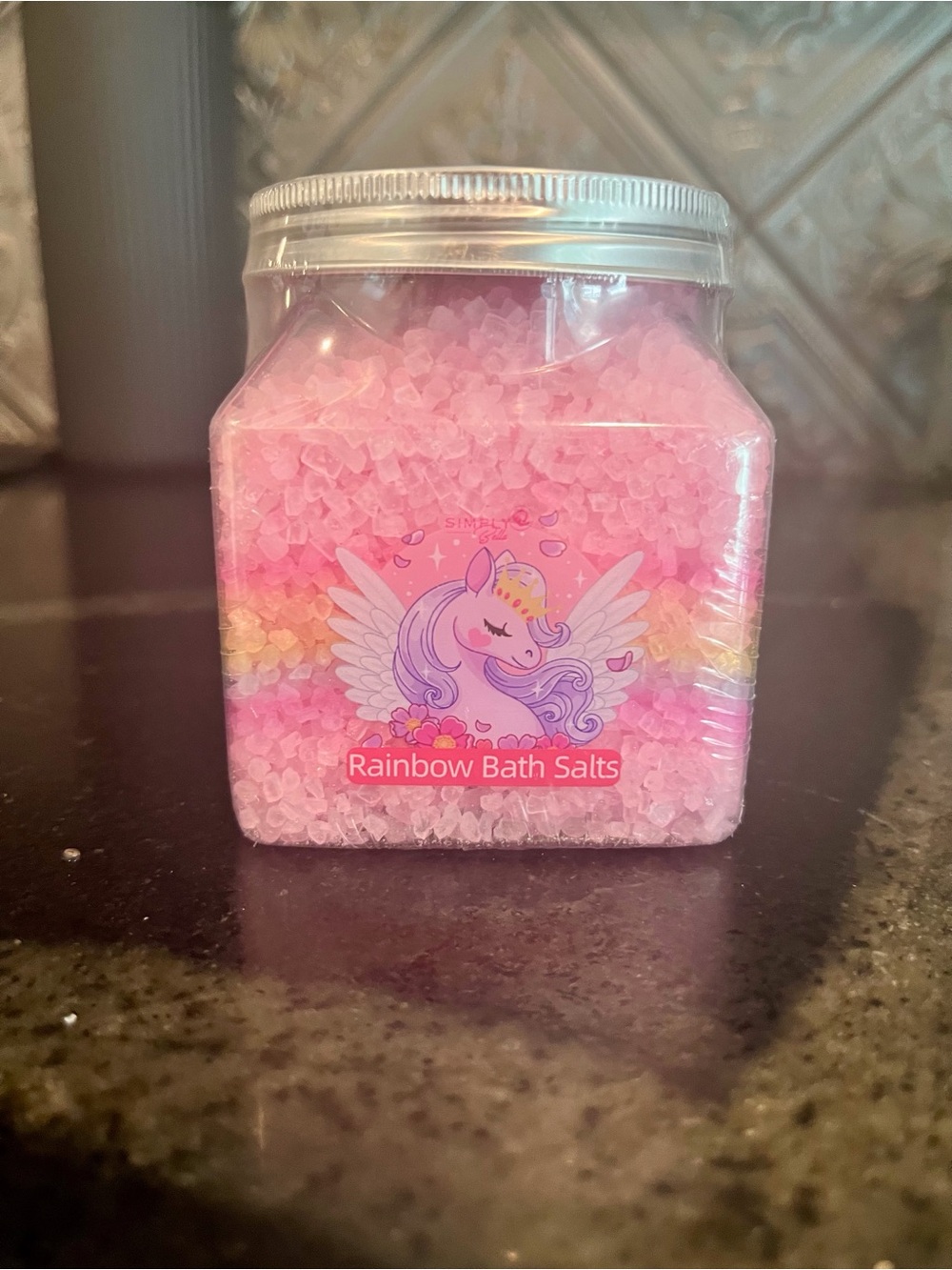 Rainbow Bath Salts - Pink Unicorn Jar